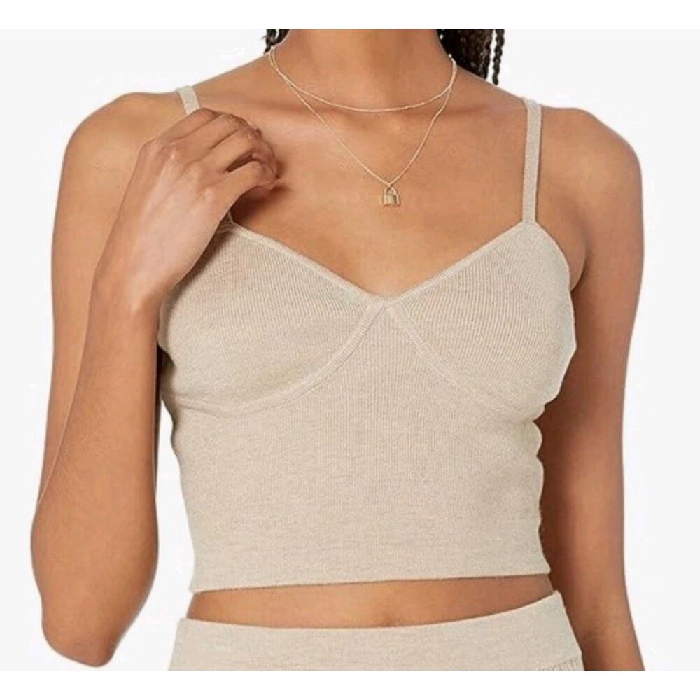 NWT The Drop Catalina Bralette Heather Sand Size XS